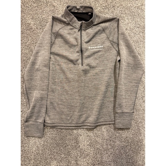 Firestone Building Products Other - Firestone Building Products Shirt Mens XL Heather Gray 1/4 Zip Pullover Fleece